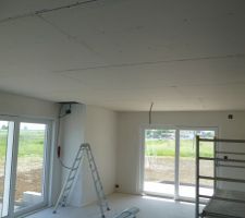 Plafond du RDC posé