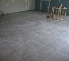 Pièce de vie joints faits