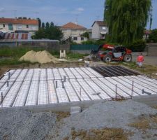 Juste avant de couler la dalle