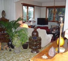 Interieur avant travaux, vous noterez la moquette "collector" qui a l'age de la maison, mais d'une qualité qu"'on ne retrouve plus!