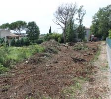 Vers l'entrée du terrain