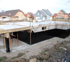 Enduit bitumeux sur les soubassements