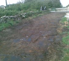 Suite terrassement chemin