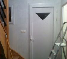 Porte d'entrée.
Les fenêtres et la porte d'entrée on était choisi chez LCM.