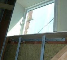 Détail du placo autour d'un velux