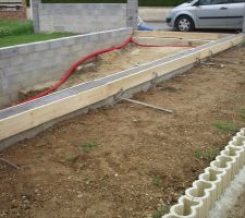 Arase mur descente de garage