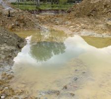 Apr&egrave;s quelques jours et un trou de 3,50m dans le bas de ce qui &eacute;tais le terrassement doubl&eacute; d'une source en gros c'est la chiote et la c'&eacute;tait vraiment a ce pendre
