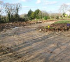 Une premi&egrave;re photo de notre terrain!