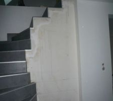 Carrelage dans les escaliers