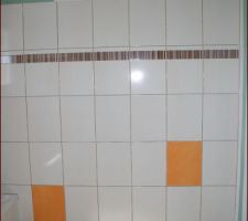 Fa&iuml;ence de la salle de bain.