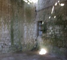 Piéce de vie,les murs sont pleins d'humidités
