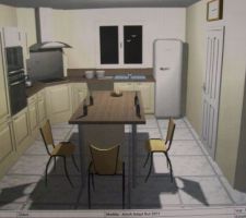Nous avons choisis aviva pour la cuisine (chaises et biéres non inclus bien sur  !)