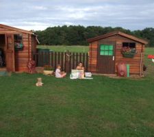 Une des vues ,que j'affectionne le matin de la veranda ,pour un reveille tout en douceur.