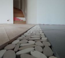 Jonction parquet /carrelage (reste les joints &agrave; faire)