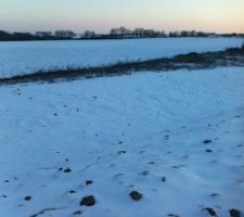 Juste pour le fun, le terrain sous la neige !