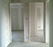 Chape lisse réalisée à l'étage