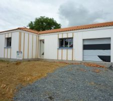 Pose du portail de garage