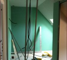 Vue de la futur salle de bain de l'etage...