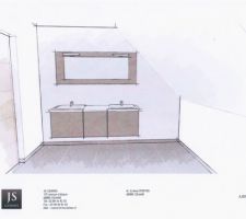 Projet meuble sur mesure - sdb parentale