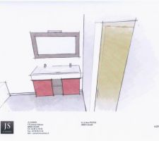 Projet meuble sur mesure - sdb enfants
