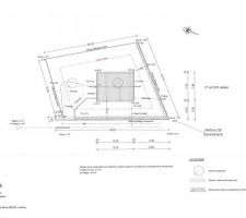 Implantation de la maison sur le terrain...