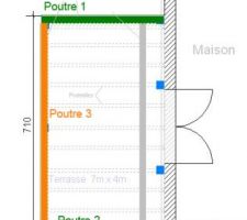 Fig 5 : construction des poutres en béton armé
