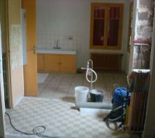 Salle de bain démolition cloison