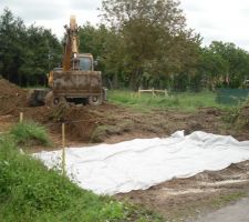 Bache pour l'acces chantier