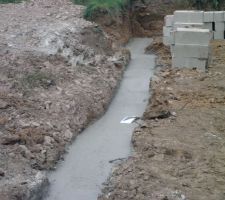 Les fondations coul&eacute;es le lendemain du terassement