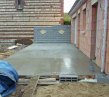 La terrasse coulée en béton