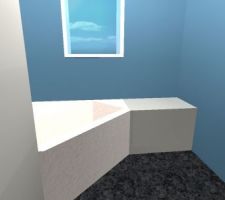 Vue 3D, salle de bain