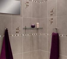 Ce sera ce carrelage taupe mais au sol 30x30 pour le salon/cuisine/couloir