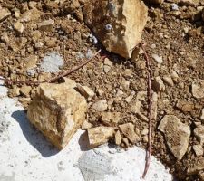 Construction du vide sanitaire - cable de mise à la terre