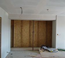 Parement ouverture entre les 2 maisons