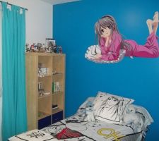 Chambre de mon ado, fan de manga...