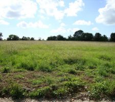 Le lotissement avant la viabilisation.