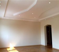 Un salon après travaux