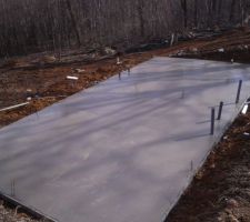 Et voila la dalle couler