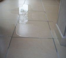 Infiltration d'eau le 18/06/2012.