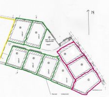Plan du lotissement. Il s'agit du lot n&deg;7.