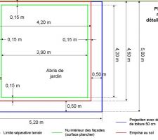 Déclaration Travaux - Plan de masse abris