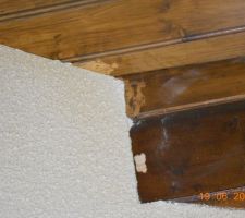 Lasure arrachée par le scotch...pour le crépi