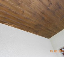 Lasure arrachée par scotch