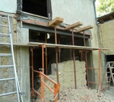 Création de l'ouverture vu de l'extérieur de la maison