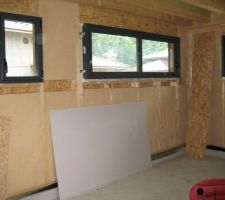 Pose de la laine de bois 15cm