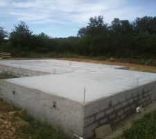 Dalle béton rdc coulée