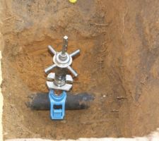 Perçage de la canalisation