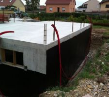 Passage des gaines électrique des éclairages extérieurs   tirages câbles.