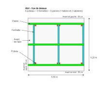 Image explicitant le calcul des éléments de charpente.