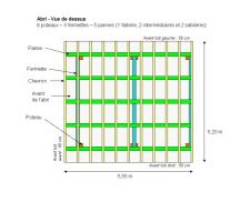 Image explicitant le calcul des éléments de charpente.